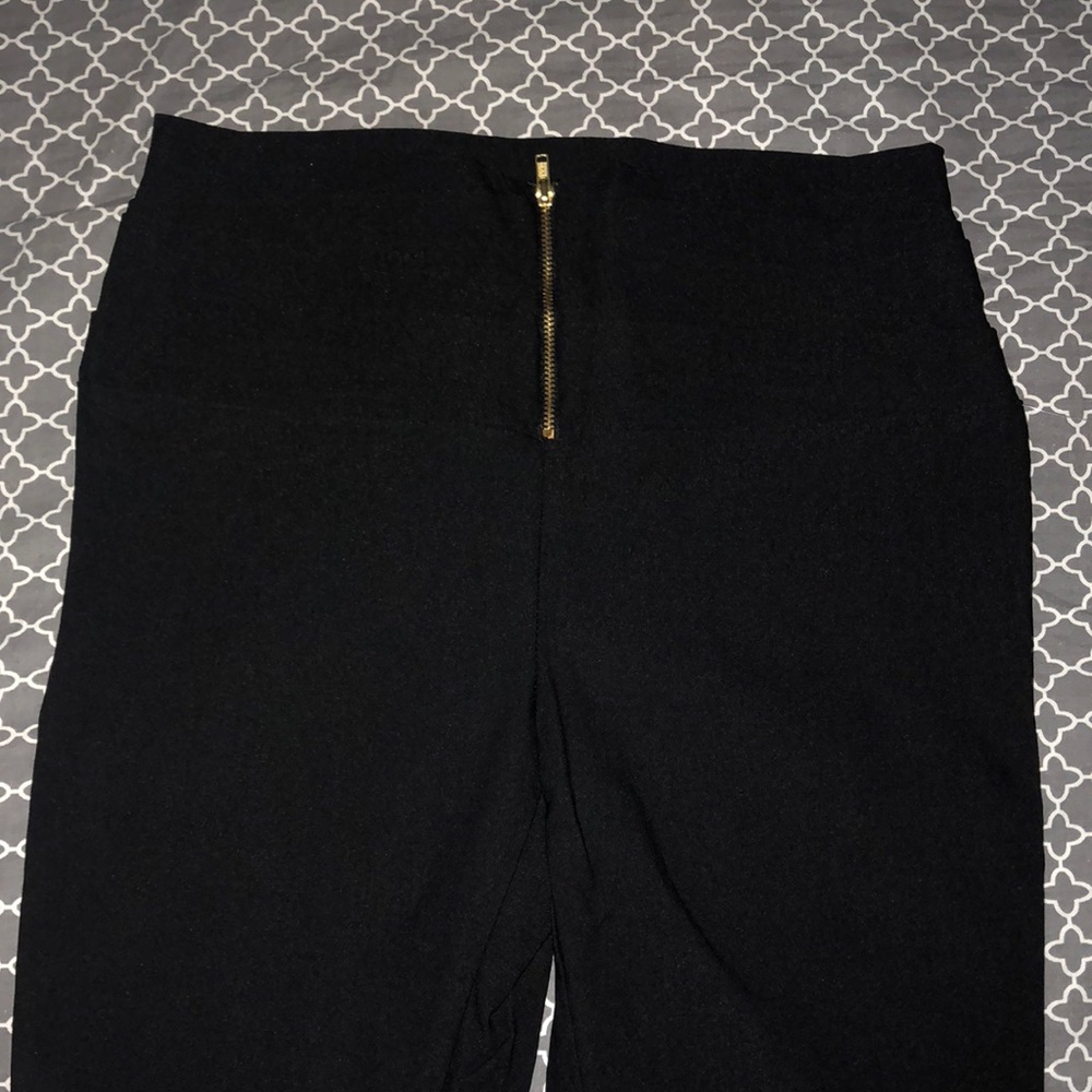 Dress Pants with front Gold Zipper